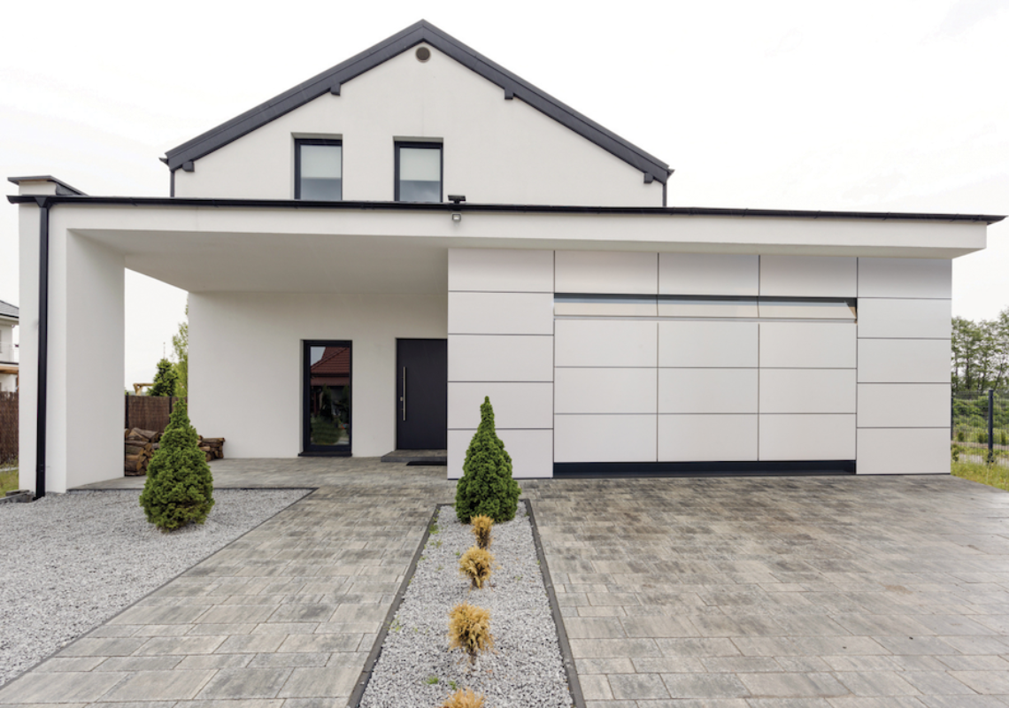 TL sectional security garage door installed by Stronghold Security Doors.